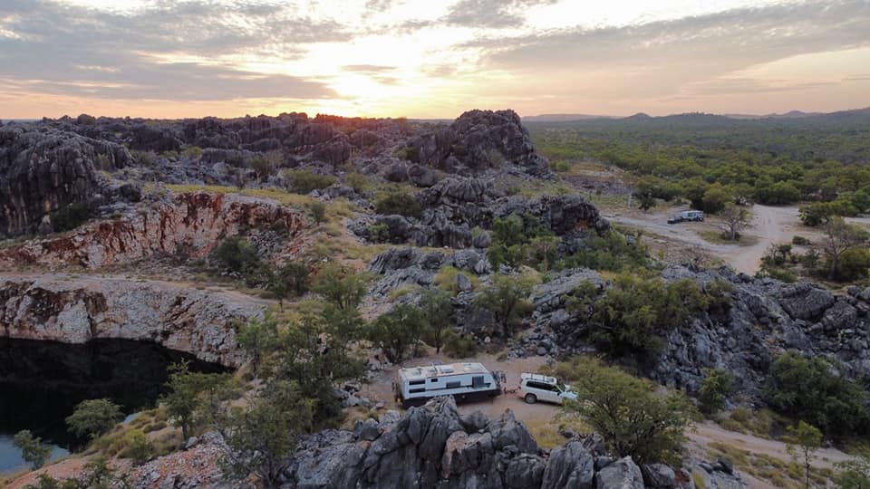 Scenery Caravan in outback