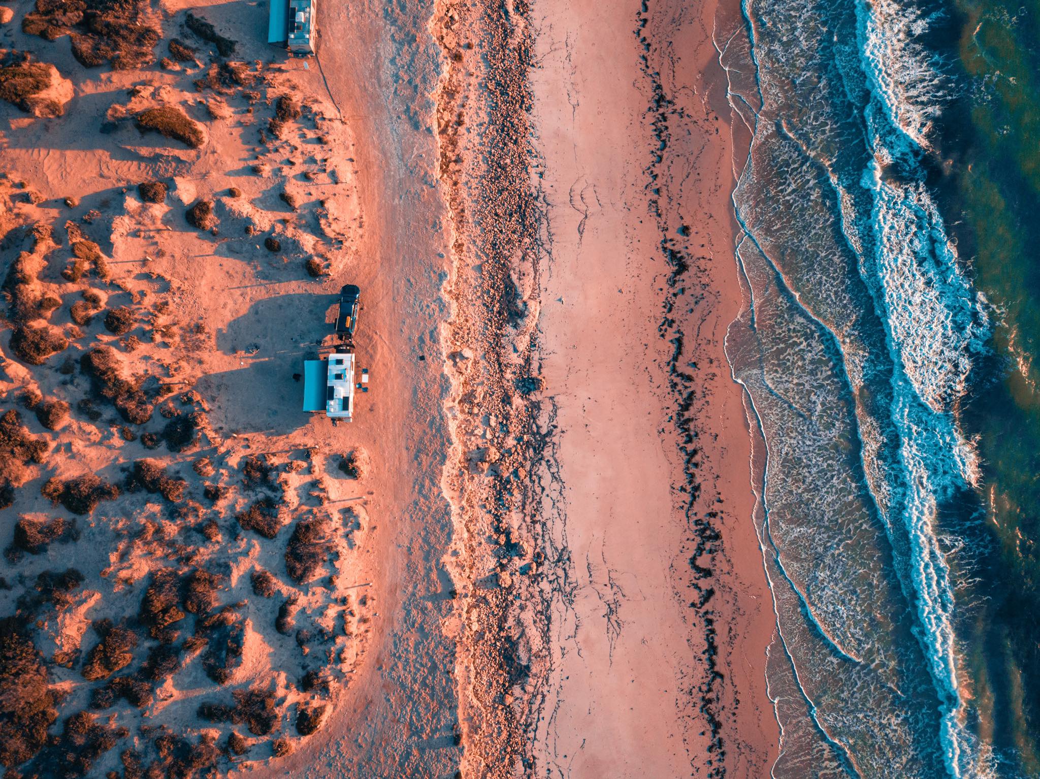beach vans Van on beach
